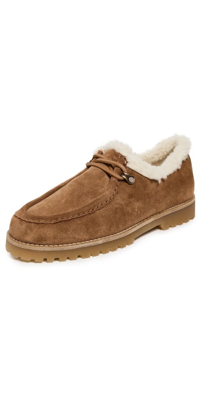 Manebi Sherpa Chukka Boots Almond