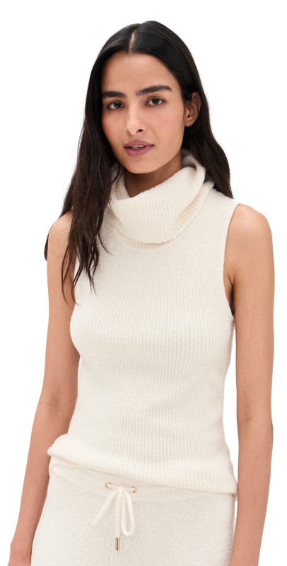 Splendid Splendid x Cellajaneblog Turtleneck Tank Sweater Snow