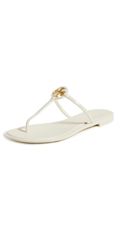 Tory Burch Mini Miller Jelly Sandals Ivory/Gold