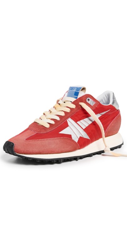 Golden Goose Running Marathon Sneakers Red/Silver