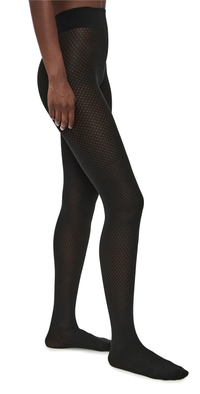 Wolford Cotton Dot Tights Black