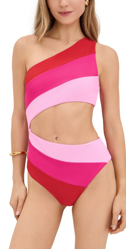Beach Riot Joyce One Piece Gumdrop Colorblock