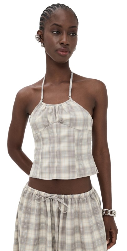 Lioness Sweet Escape Cami Smoke Plaid
