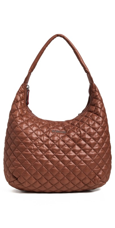 MZ Wallace Large Metro Shoulder Bag Terracotta