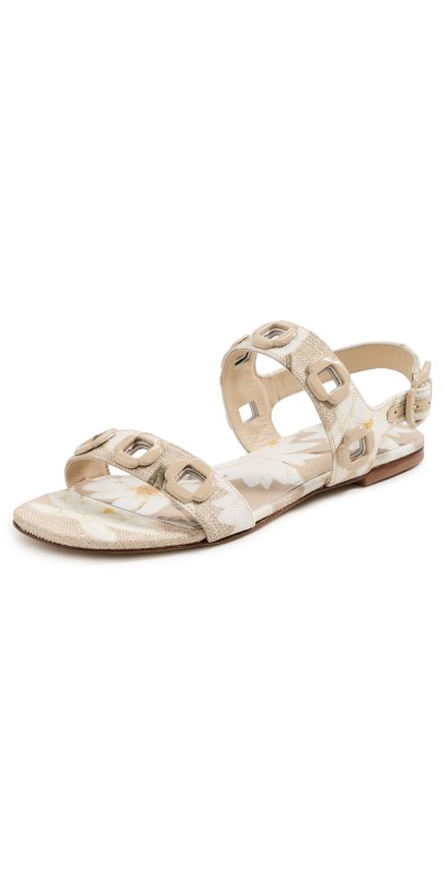 Larroudé Milan Flats Beige