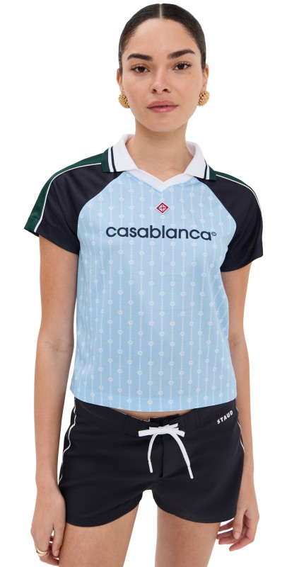 Casablanca Slim Fit Football Shirt City Stripe