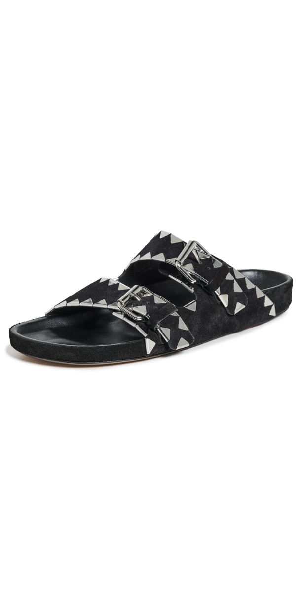 Isabel Marant Lennyo Sandals Black/Silver