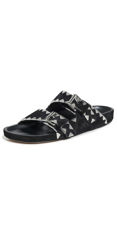 Isabel Marant Lennyo Sandals Black/Silver