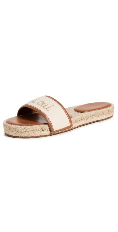 Cinq à Sept Josephine Canvas Espadrilles Natural/Cognac