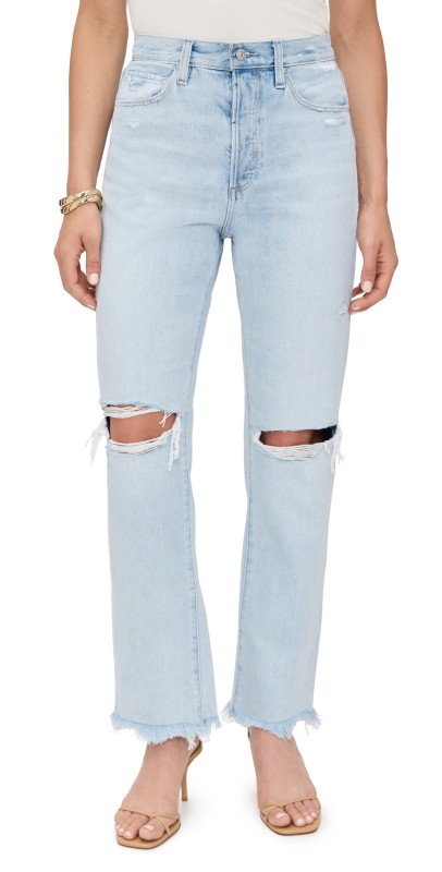PAIGE Sawyer Jeans Flowers Destructed