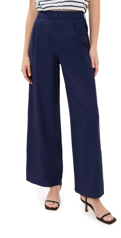 SIMKHAI Sydnie Pleated Pants Midnight