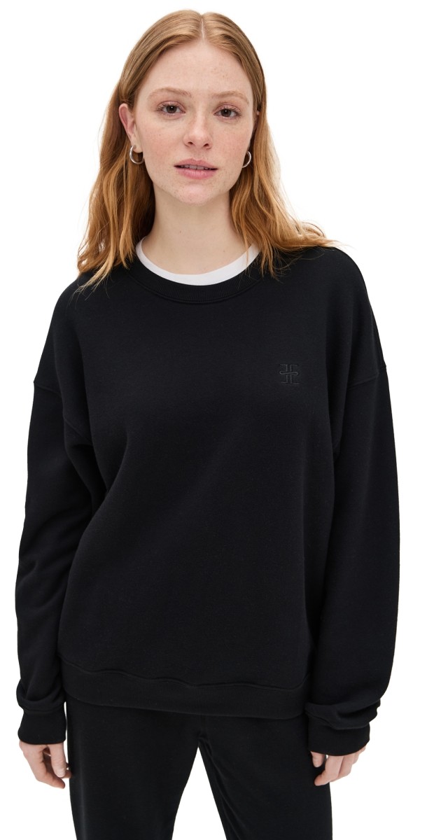 Éterne Oversized Crewneck Sweatshirt Black