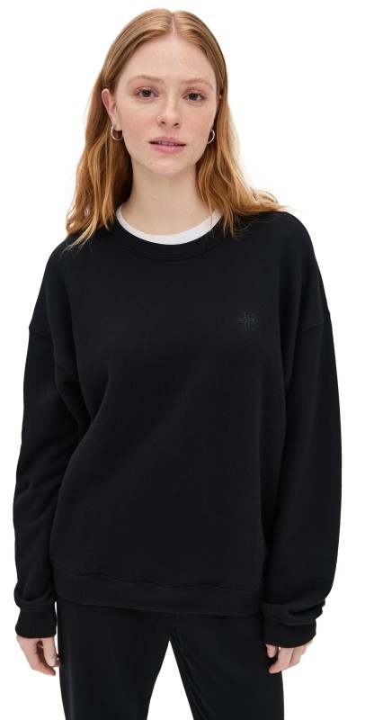 Éterne Oversized Crewneck Sweatshirt Black