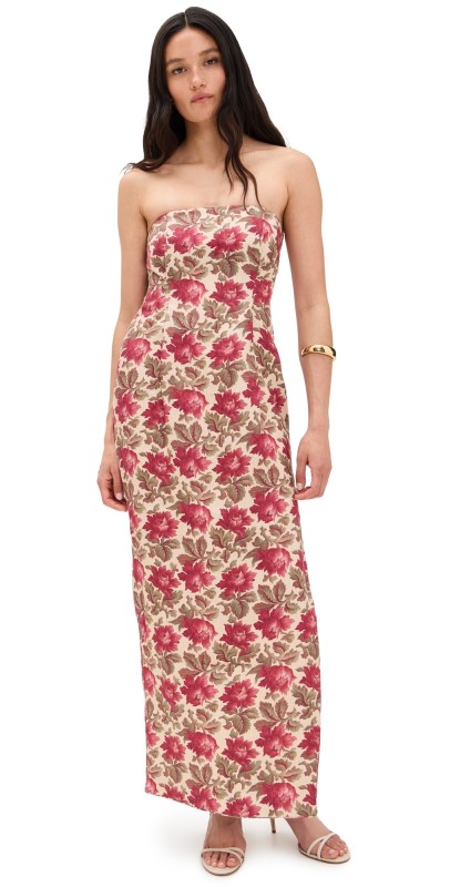 POSSE Rosalie Strapless Dress Rose Bud