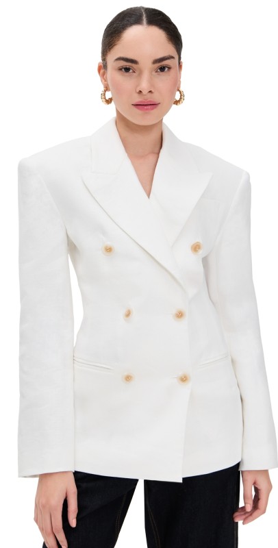 Ronny Kobo Cosette Blazer White
