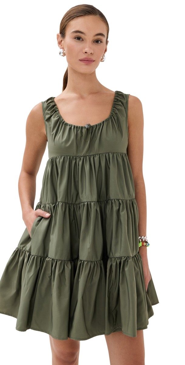 Cecilie Bahnsen Aino Dress Olive