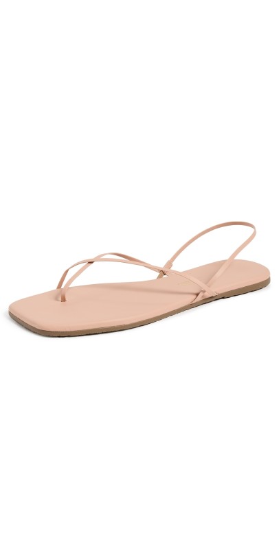 TKEES Square Toe Millie Sandals Nude Beach