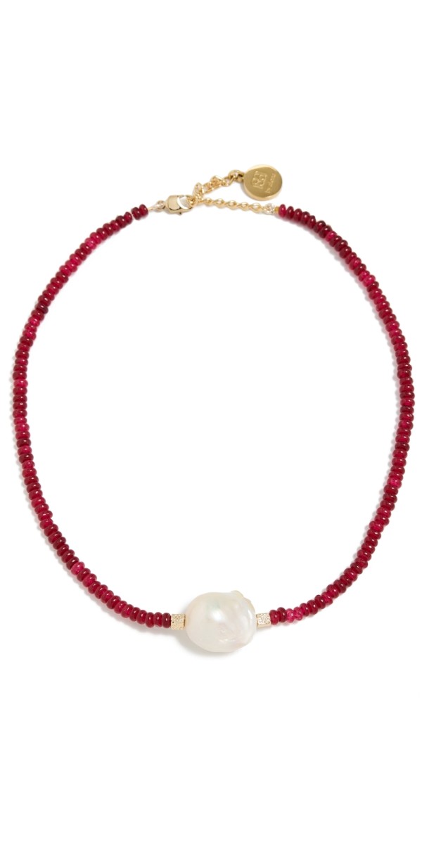 By Alona Verity Necklace Red & Gold