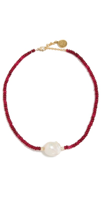 By Alona Verity Necklace Red & Gold