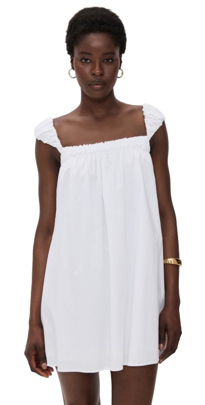 STAUD Beau Dress White