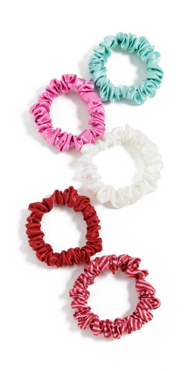 Slip Midi Scrunchies Set of 5 Gelat