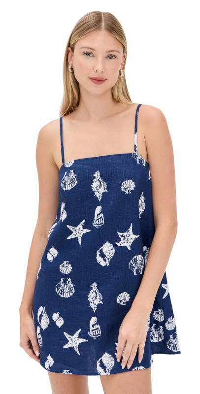 Reformation Aubree Linen Dress Bondi