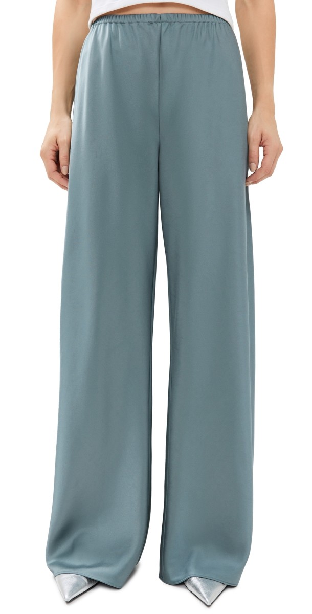 La Ligne Satin Colby Pants Steel