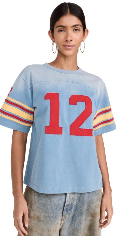 Sea Finnley Football Graphic T-Shirt Sky