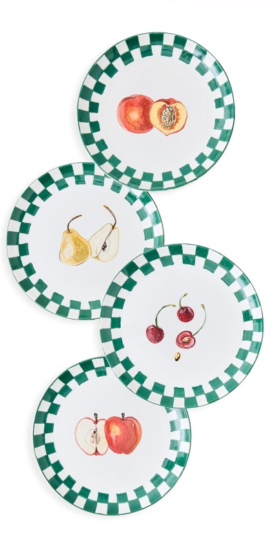 Misette Hand-Painted Salad Plates Gr