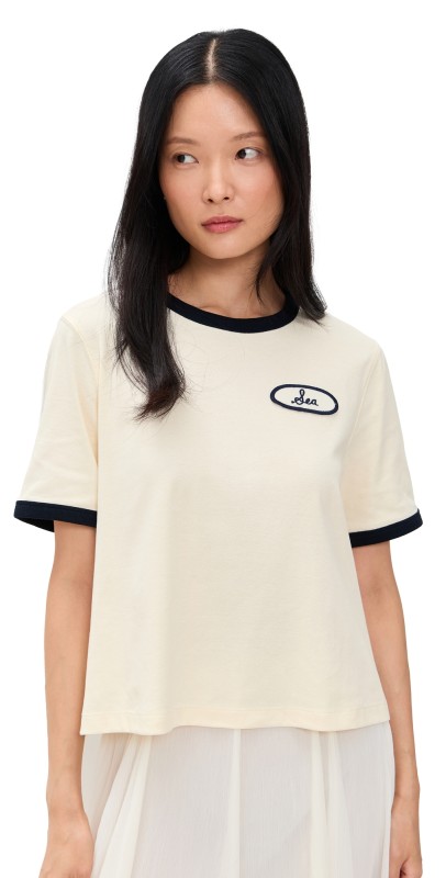 Sea Hester Solid Ringer T-Shirt White