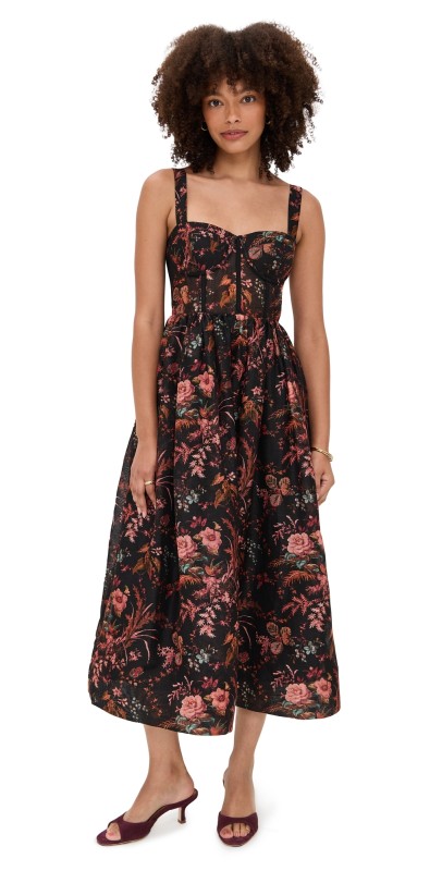 Cara Cara Pheobe Midi Dress Pindell Black