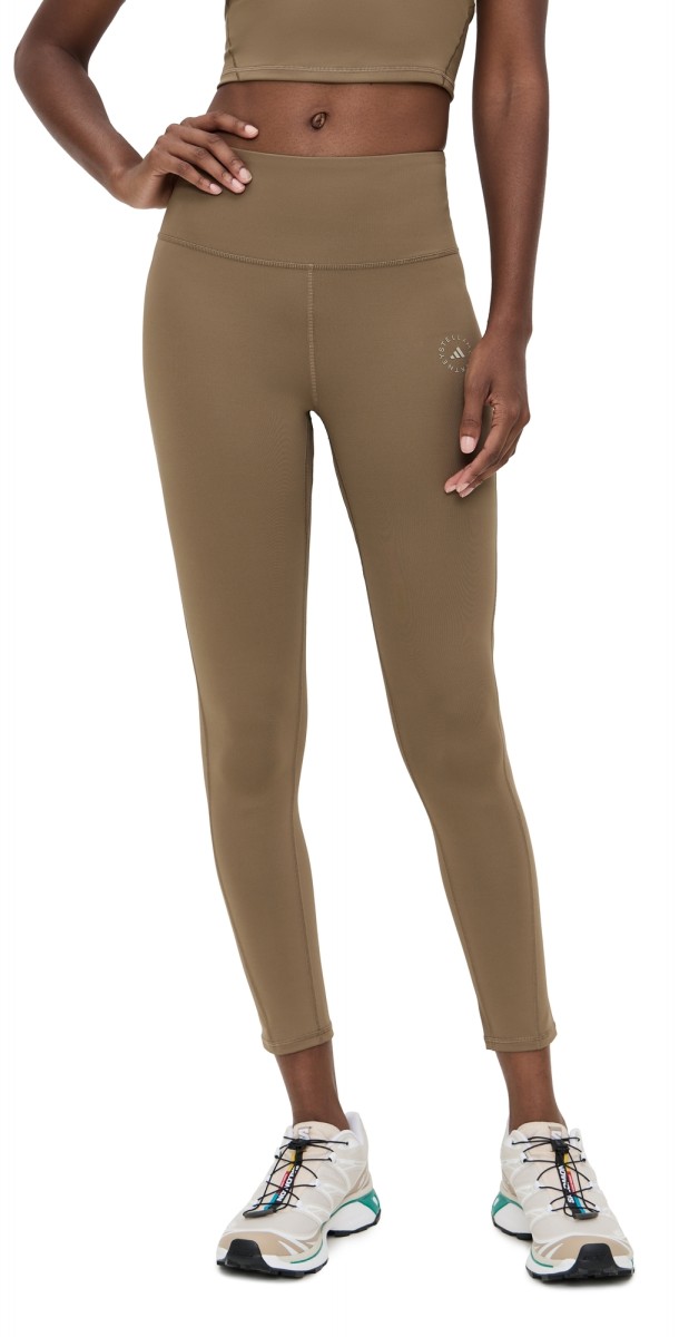adidas by Stella McCartney aSMC TrueStrength Yoga 7/8 Leggings Brown Moss