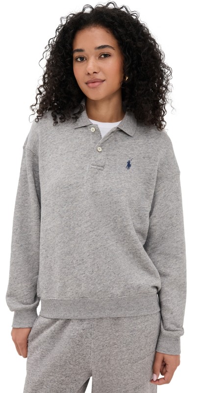 Polo Ralph Lauren Polo Collar Sweatshirt Grey Heather