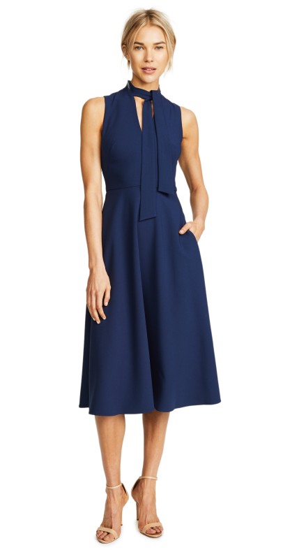 Black Halo Carolina Dress Pacific Blue
