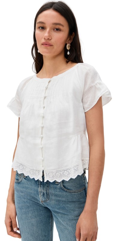 POSSE Grace Blouse Vintage White