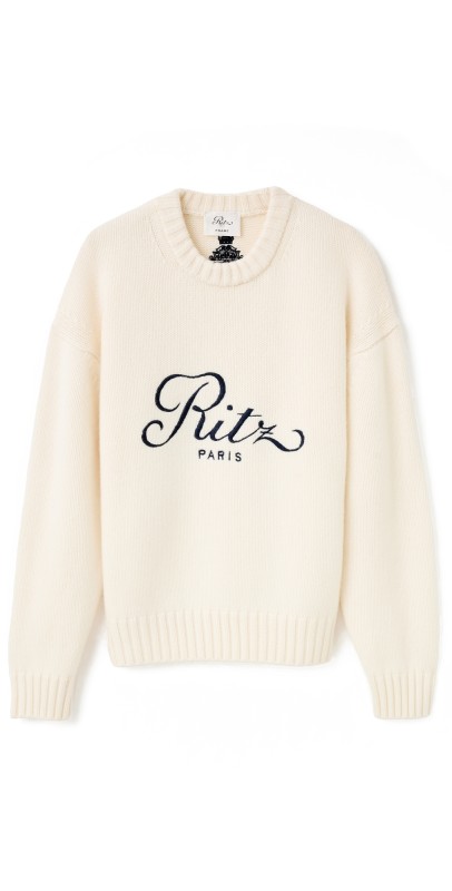 FRAME Ritz Unisex Cashmere Sweater Grey Melange