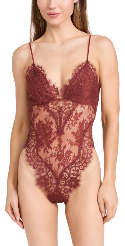 Zimmermann Illustration Lace Teddy Chestnut
