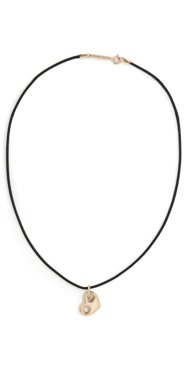 Zoe Chicco 14k Gold Large Puffed Heart Necklace 14k Yellow Gold