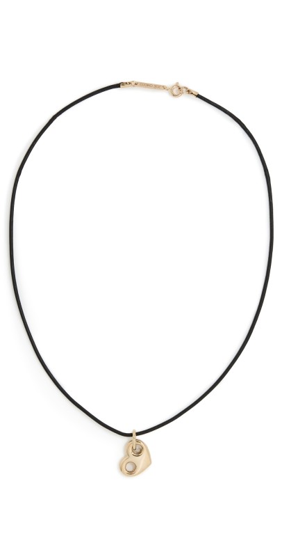 Zoe Chicco 14k Gold Large Puffed Heart Necklace 14k Yellow Gold