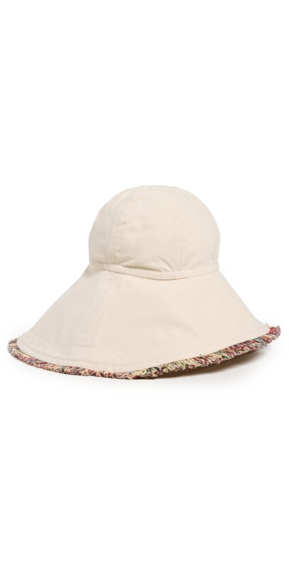 OAS Irregular Brim Canvas Hat White