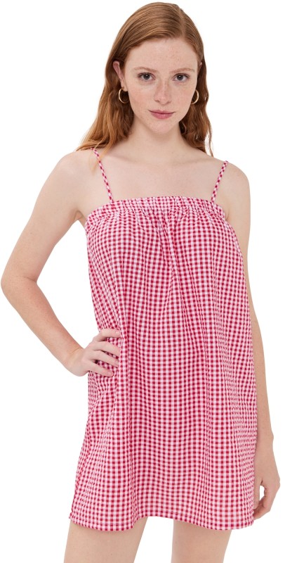 LE BOP Camille Dress Red/White Gingham