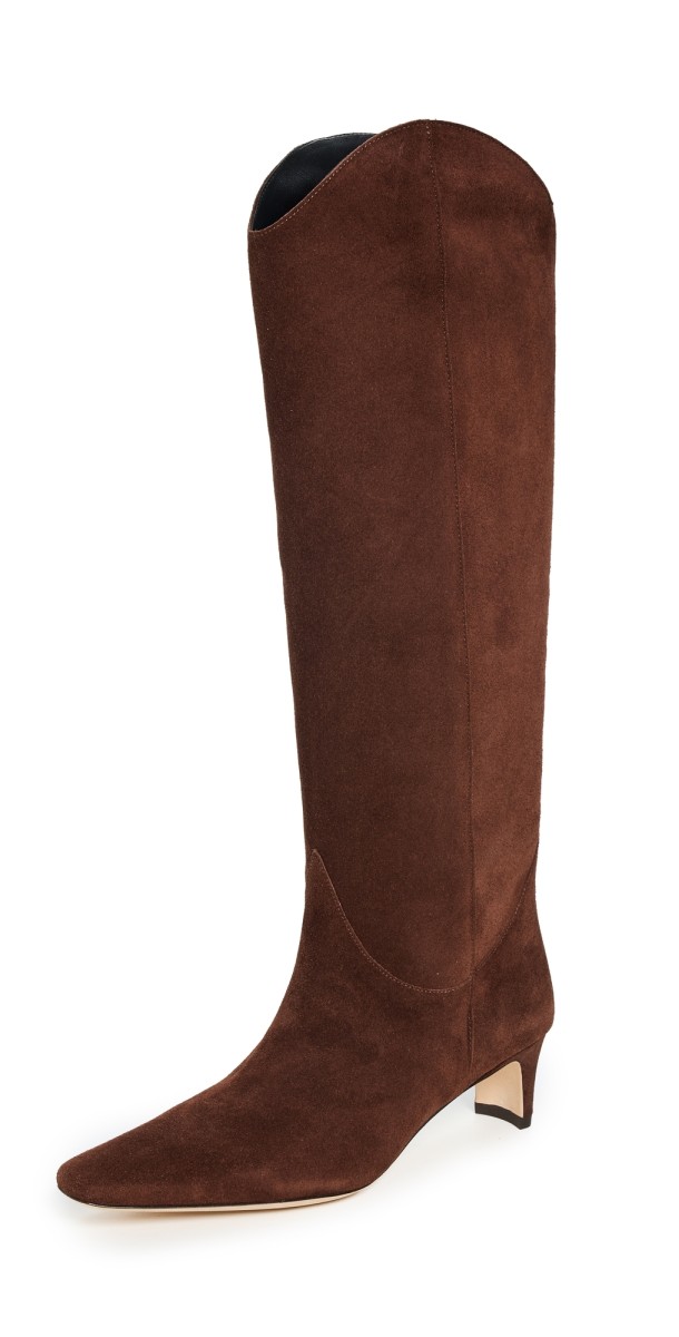 STAUD Western Wally Boots Mahogany