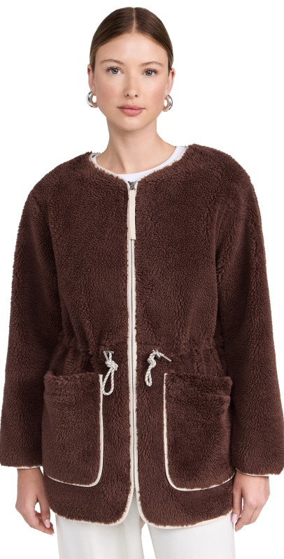 Varley Angelina Sherpa Coat French Roast