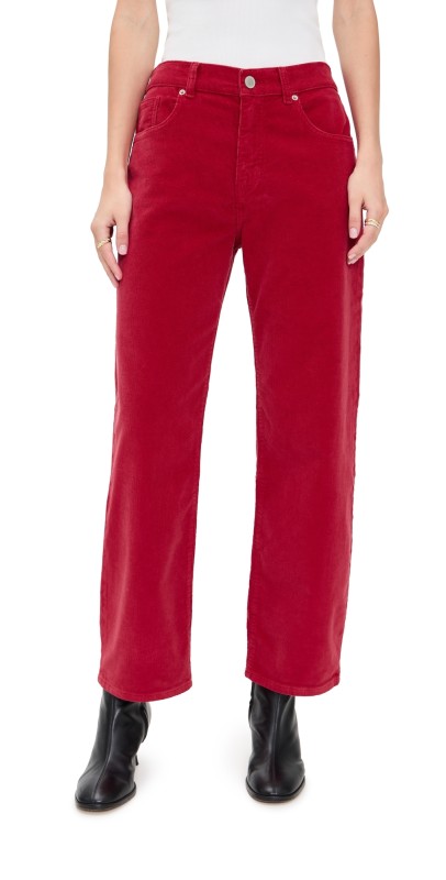 La Ligne Corduroy Marilyn Pants Red