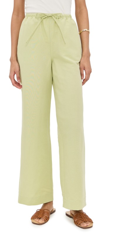 ALIGNE Alara Linen Trousers Pistachio