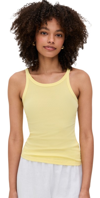 James Perse Ribbed Cami Tank Yellow Cake