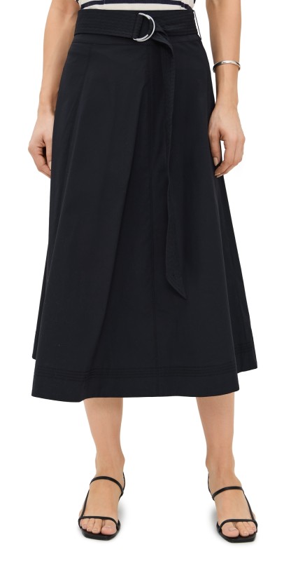Veronica Beard Jean Facia Skirt Black