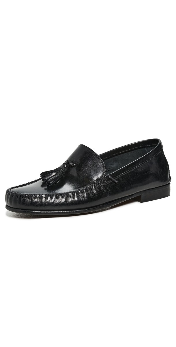 Jamie Haller The Tasselo Moc Loafers Black