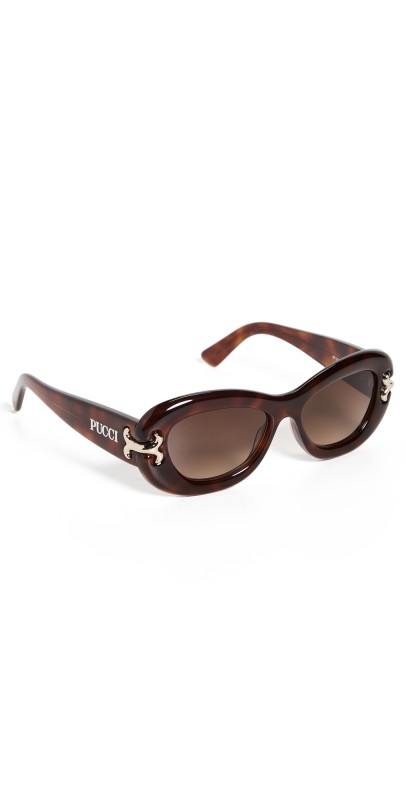 Pucci Round Sunglasses Blonde Havana