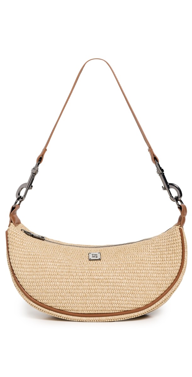 Think Royln Moonlighting Crossbody Dune Raffia/Saddl
